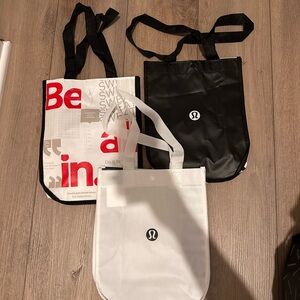 Bundle lululemon athletica smaller Tote Bag Set reusable shopping bag